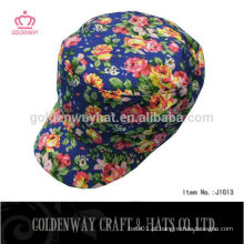 Tiras de moda floral T / C capas militares